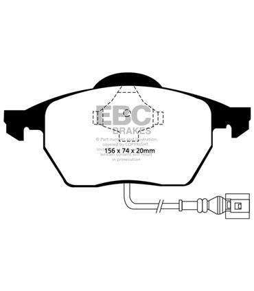 Pastilla Freno EBC YellowStuff Delantera DP41330R