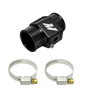 Adaptador para sensor temperatura agua, 38 mm, Negro