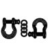 Borne D-Ring Shackle Set, Black