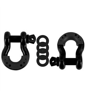 Borne D-Ring Shackle Set, Black