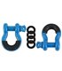Borne D-Ring Shackle Set, Blue