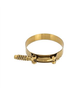 Constant Tension T-Bolt Clamp, Gold, 3.75 Inch