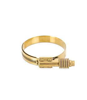 Constant Tension Worm Gear Clamp, Gold, 92mm