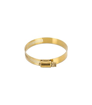 10x High-Torque Worm Gear Clamp, Gold, 20mm