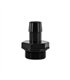 '-16ORB to 3/4" Hose Barb Aluminum Fitting, Black