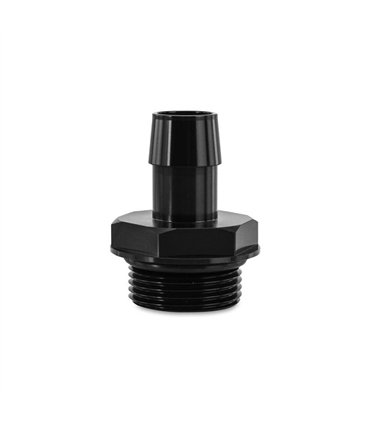'-16ORB to 3/4" Hose Barb Aluminum Fitting, Black