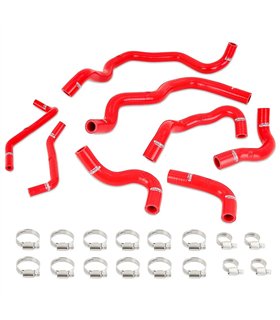 16+ Infiniti Q50/Q60 3.0T Ancillary Coolant Hose Kit, Red