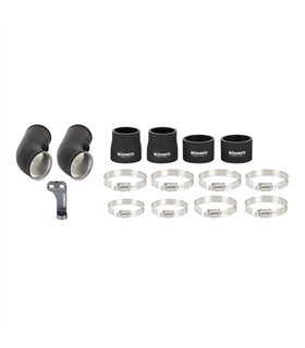 12-16 BMW F10 M5 Intercooler Pipe Kit, Micro Wrinkle Black