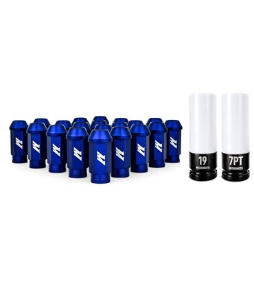 Aluminum Locking Lug Nuts 1/2 X 20, 23pc Set, Blue