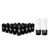 Aluminum Locking Lug Nuts M12x1.5, 20pc Set, Black
