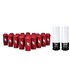 Aluminum Locking Lug Nuts M12x1.5, 20pc Set, Red