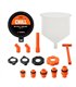 No-Spill Coolant Funnel Kit, 15pc Set