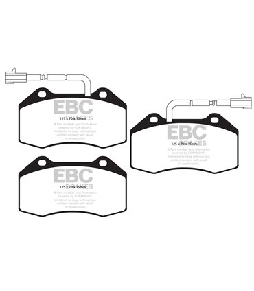 Pastilla Freno EBC YellowStuff Delantera DP42021/2R
