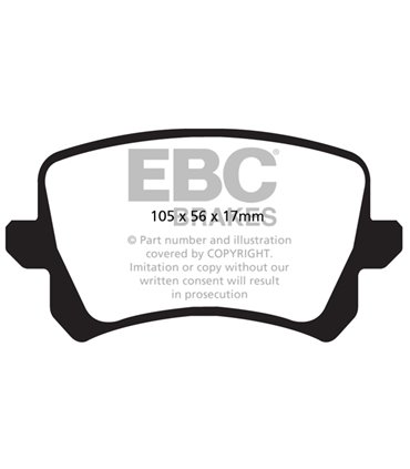 Pastilla Freno EBC Ultimax Trasera DPX2004