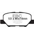 Pastilla Freno EBC YellowStuff Trasero DP42171R