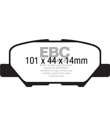 Pastilla Freno EBC YellowStuff Trasero DP42171R
