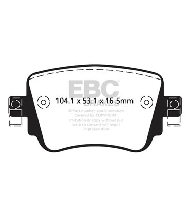 Pastilla Freno EBC YellowStuff Trasero DP42201R
