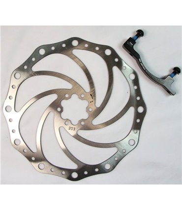 OVERSIZE MTB DISC WITH BRACKET (Manitou forks/160mm to 204mm) MTBD160-203M