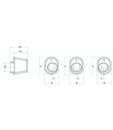 Filtro de aire cromado carburador REF FBPF55-70L