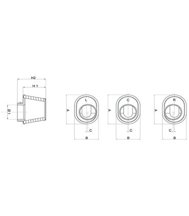 Filtro de aire carbono carburador REF FBPF55-70L-CT