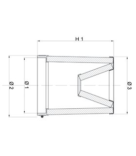 Filtro de aire cónico carbono TWIN REF FBTW150-140C