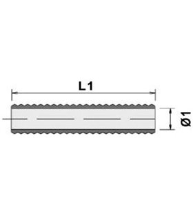 Tubo flexible goma 82mm