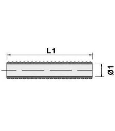 Tubo flexible goma 76mm