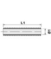 Tubo flexible goma 102mm