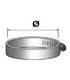 Abrazadera inoxidable para tubo flexible 153mm