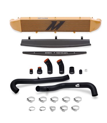 Kit intercooler Ford Fiesta ST Performance, 2014+ , Oro, Manguitos Negros