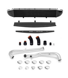 Kit intercooler Ford Fiesta ST Performance, 2014+ , Plata, Manguitos Negros, tuberías pulidas