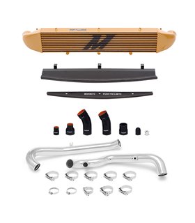 Kit intercooler Ford Fiesta ST Performance, 2014+ , Oro, Manguitos Negros, tuberías pulidas