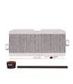 Kit superior Intercooler para Subaru WRX STI 2008-2014, Plata, mangueras negras