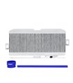 Kit superior Intercooler para Subaru WRX STI 2008-2014, Plata, mangueras Azul