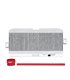 Kit superior Intercooler para Subaru WRX STI 2008-2014, Plata, mangueras Rojo 
