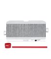 Kit superior Intercooler para Subaru WRX STI 2008-2014, Plata, mangueras Rojo