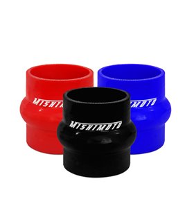 Manguito silicona 2,5" con ensanche central para altas cargas y flexiones, Negro