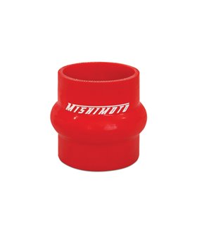 Manguito silicona 2,5" con ensanche central para altas cargas y flexiones, Rojo