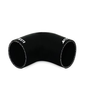Manguito silicona 2" a 90 grados, Negro