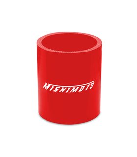 Manguito silicona recto, 2,25", Rojo