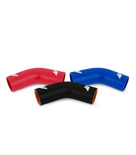 Manguito silicona 2,5" a 45º, Negro