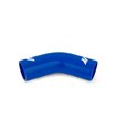 Manguito silicona 2,5" a 45º, Azul
