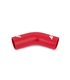 Manguito silicona 2,5" a 45º, Rojo