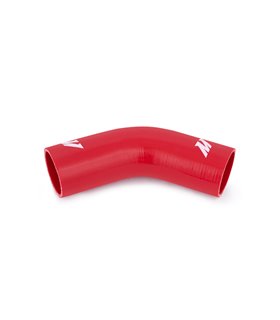 Manguito silicona 2,5" a 45º, Rojo