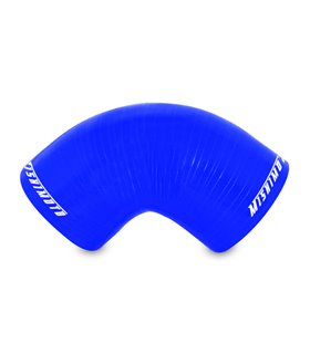 Manguito silicona 2,5" a 90º, Azul