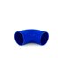 Manguito silicona 2,75" a 90º, Azul