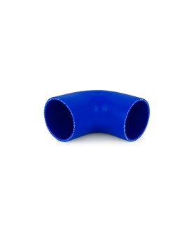 Manguito silicona 2,75" a 90º, Azul