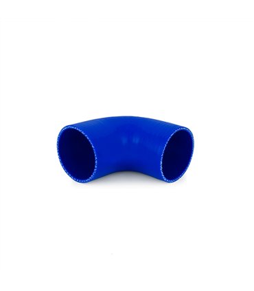 Manguito silicona 2,75" a 90º, Azul