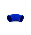 Manguito silicona 2,75" a 90º, Azul