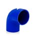 Manguito silicona 2,75" a 90º, Azul